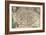 Map of Norfolk in 1574-Christopher Saxton-Framed Giclee Print