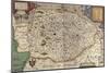 Map of Norfolk in 1574-Christopher Saxton-Mounted Giclee Print