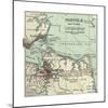 Map of Norfolk-Encyclopaedia Britannica-Mounted Giclee Print