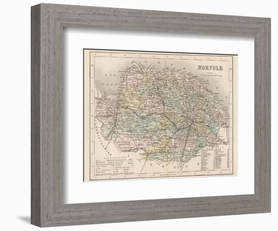 Map of Norfolk-James Archer-Framed Photographic Print