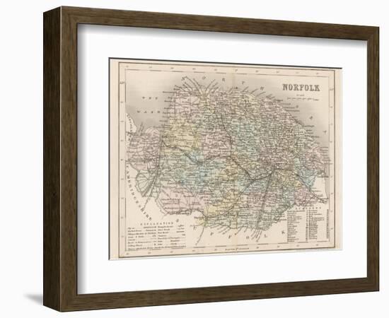 Map of Norfolk-James Archer-Framed Photographic Print