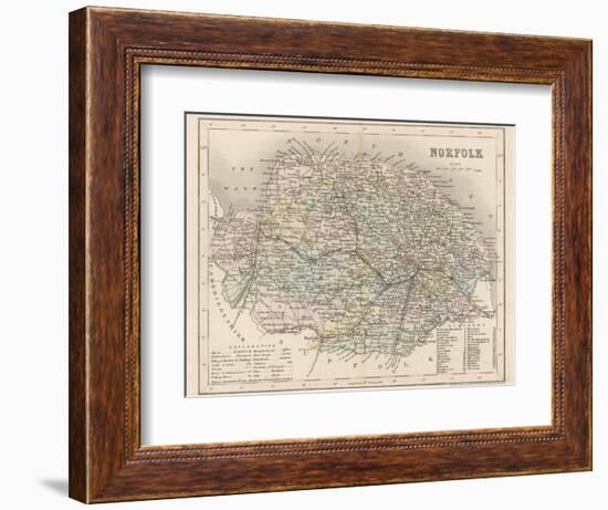 Map of Norfolk-James Archer-Framed Photographic Print