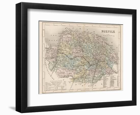 Map of Norfolk-James Archer-Framed Photographic Print