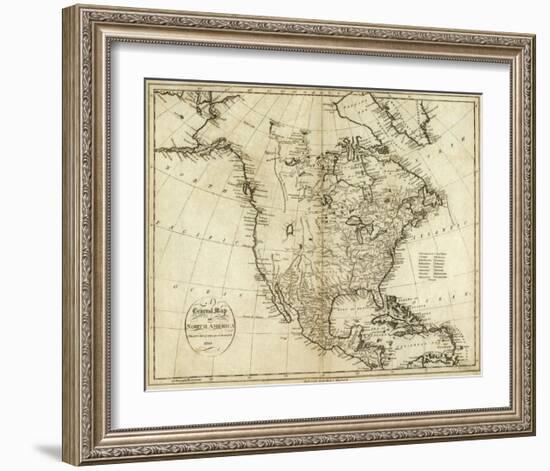 Map of North America, c.1796-John Reid-Framed Art Print