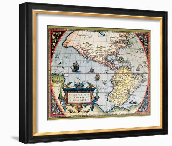 Map of North America I-null-Framed Art Print