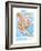 Map of North America-null-Framed Premium Giclee Print