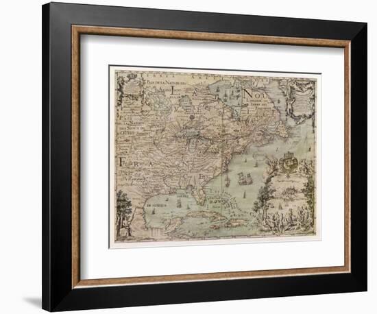 Map of North America-null-Framed Art Print