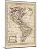 Map of North and South America-J. Gibson-Mounted Photographic Print