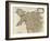 Map of North Wales-Robert Morden-Framed Giclee Print
