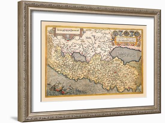 Map of Northern Italy-Abraham Ortelius-Framed Art Print