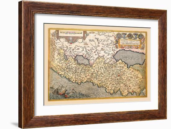 Map of Northern Italy-Abraham Ortelius-Framed Art Print