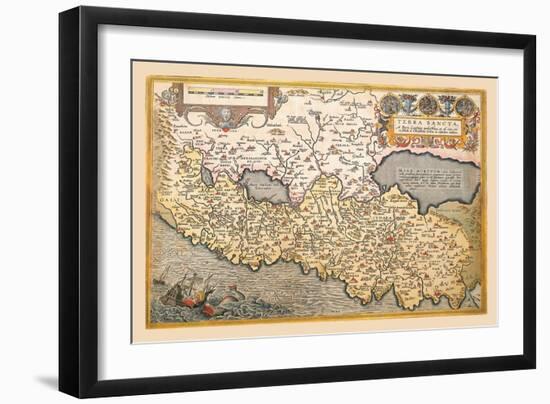 Map of Northern Italy-Abraham Ortelius-Framed Art Print