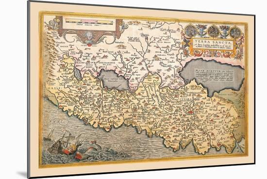 Map of Northern Italy-Abraham Ortelius-Mounted Art Print