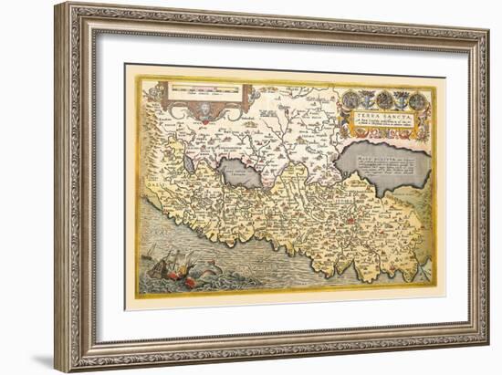 Map of Northern Italy-Abraham Ortelius-Framed Art Print