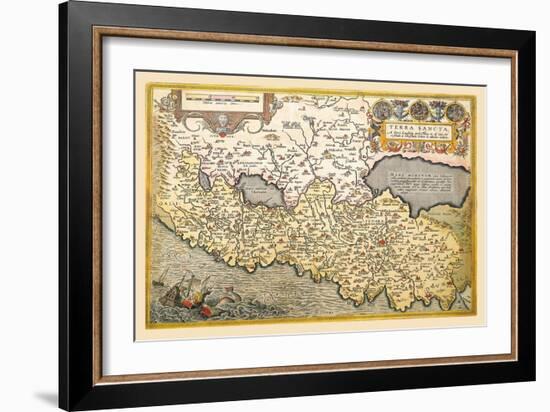 Map of Northern Italy-Abraham Ortelius-Framed Art Print