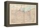 Map of Ohio, Northern Part. United States-Encyclopaedia Britannica-Framed Stretched Canvas