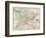 Map of Ontario, Canada. Insets of Toronto and Western Part of Ontario-Encyclopaedia Britannica-Framed Premium Giclee Print