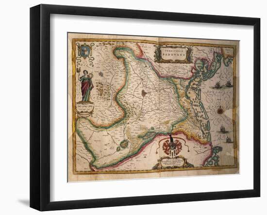 Map of Paduan Domain from Theatrum Civitatum Et Admirandorum Italiae-Joan Blaeu-Framed Giclee Print