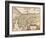 Map of Palestine 1629-Jodocus Hondius-Framed Giclee Print