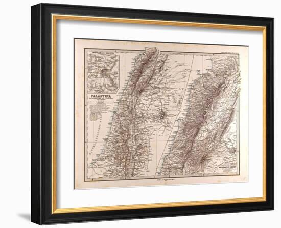 Map of Palestine, 1875-null-Framed Giclee Print