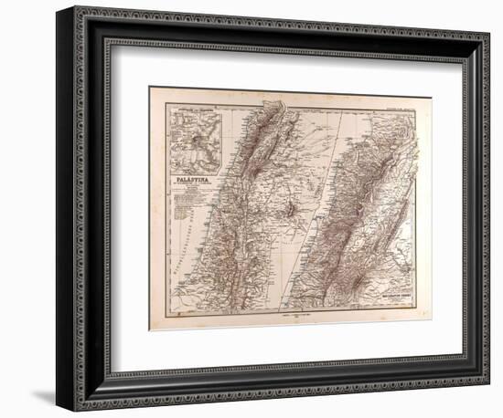 Map of Palestine, 1875-null-Framed Giclee Print