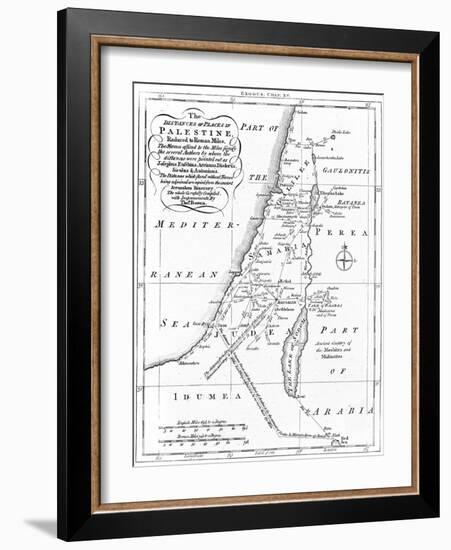 Map of Palestine Based on Ancient Authors, C1830-null-Framed Giclee Print