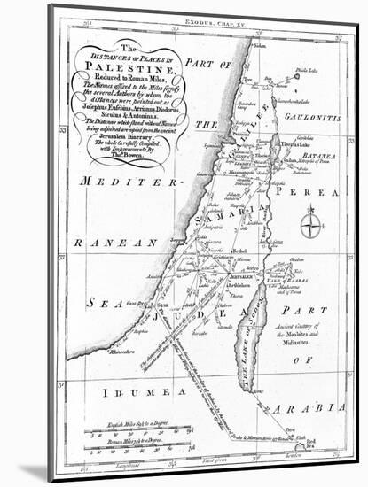 Map of Palestine Based on Ancient Authors, C1830-null-Mounted Giclee Print