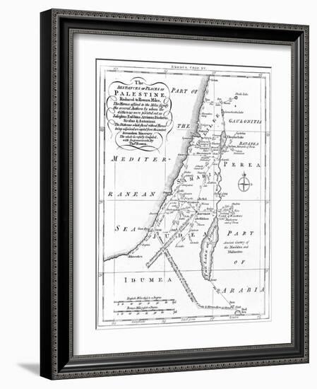 Map of Palestine Based on Ancient Authors, C1830-null-Framed Giclee Print