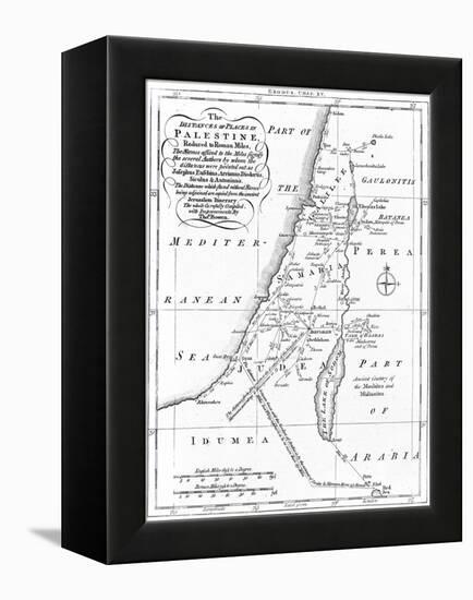 Map of Palestine Based on Ancient Authors, C1830-null-Framed Premier Image Canvas