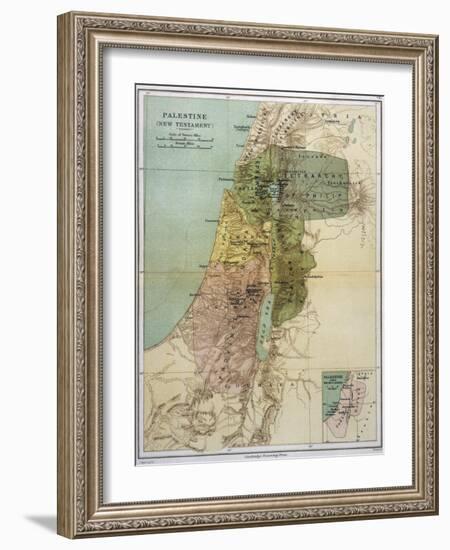 Map of Palestine During New Testament Times-null-Framed Photographic Print