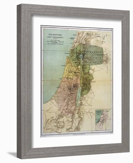 Map of Palestine During New Testament Times-null-Framed Photographic Print