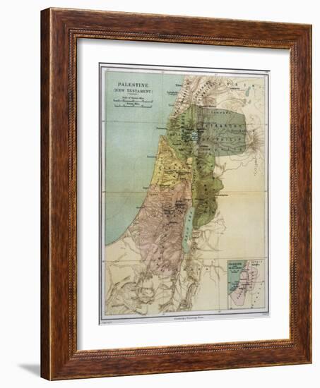 Map of Palestine During New Testament Times-null-Framed Photographic Print