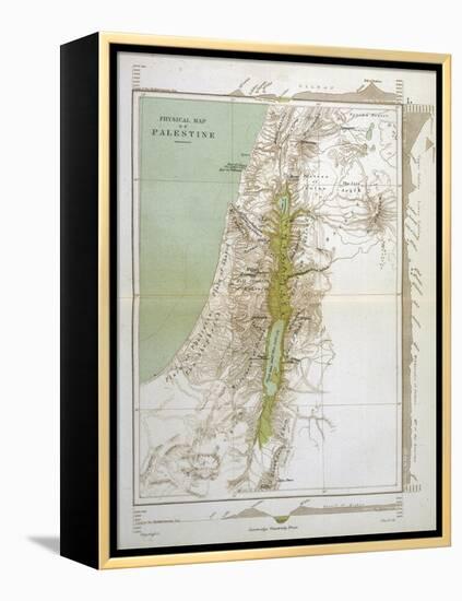 Map of Palestine in Biblical Times-null-Framed Stretched Canvas