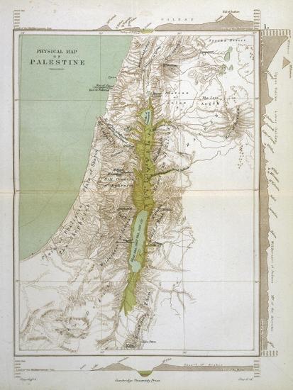 Map Of Palestine In Biblical Times Art Print Art map-of-palestine-in-biblical-times-art-print-art
