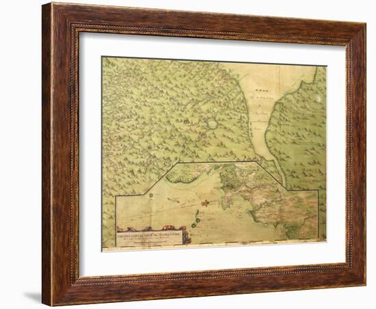 Map of Panama, 1744-null-Framed Giclee Print