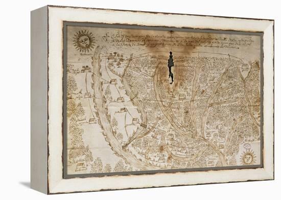 Map of Panama, the Land of Cayapa, Yatino and Yambas, 1597-null-Framed Premier Image Canvas
