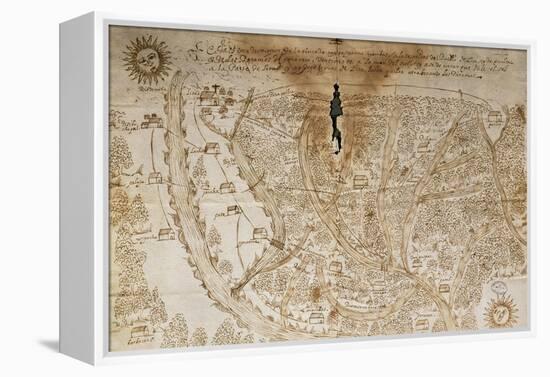 Map of Panama, the Land of Cayapa, Yatino and Yambas, 1597-null-Framed Premier Image Canvas