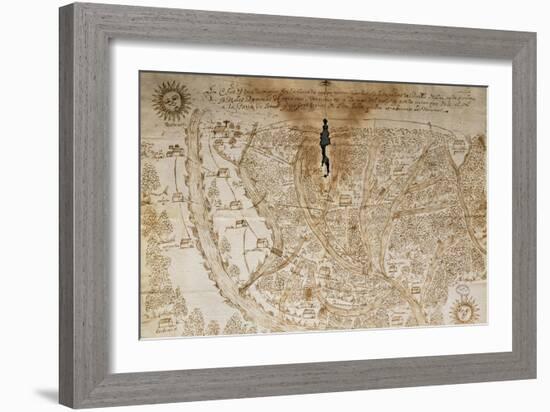 Map of Panama, the Land of Cayapa, Yatino and Yambas, 1597-null-Framed Giclee Print