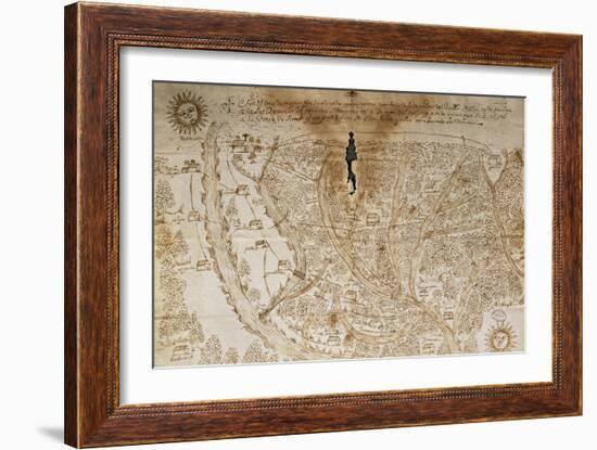 Map of Panama, the Land of Cayapa, Yatino and Yambas, 1597-null-Framed Giclee Print