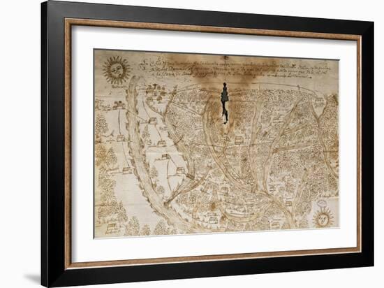 Map of Panama, the Land of Cayapa, Yatino and Yambas, 1597-null-Framed Giclee Print