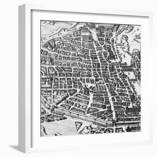 Map of Paris, 1620-null-Framed Giclee Print