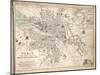 Map of Paris at the Outbreak of the French Revolution, 1789, Published by William Blackwood and?-Alexander Keith Johnston-Mounted Giclee Print