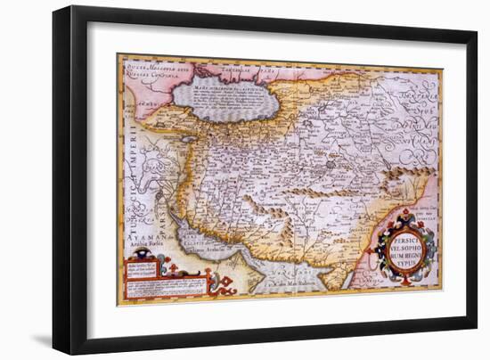 Map of Persia, 1638-Gerardus Mercator-Framed Premium Giclee Print