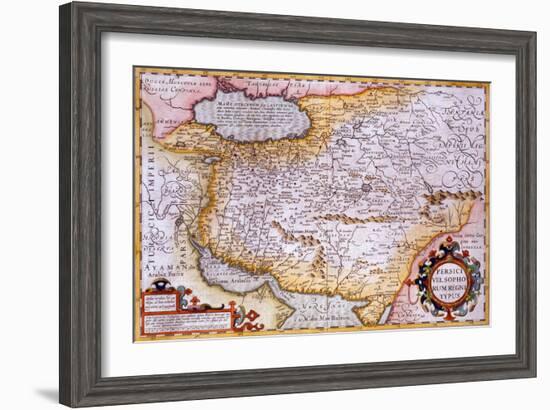 Map of Persia, 1638-Gerardus Mercator-Framed Giclee Print