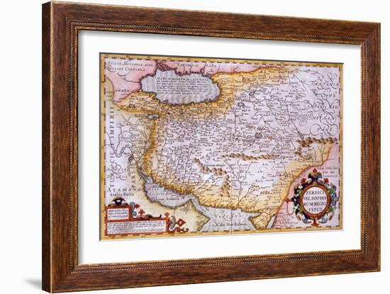 Map of Persia, 1638-Gerardus Mercator-Framed Giclee Print