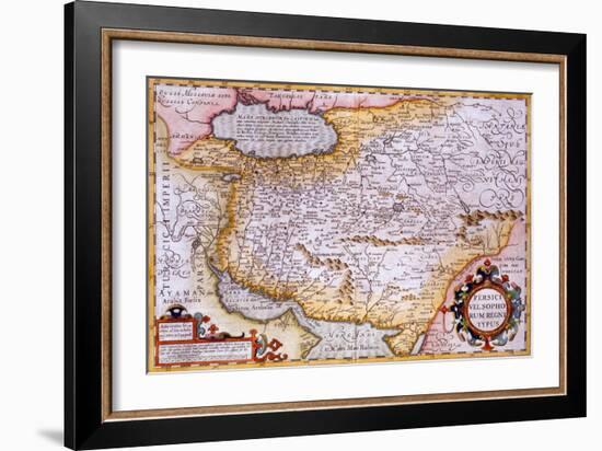Map of Persia, 1638-Gerardus Mercator-Framed Giclee Print