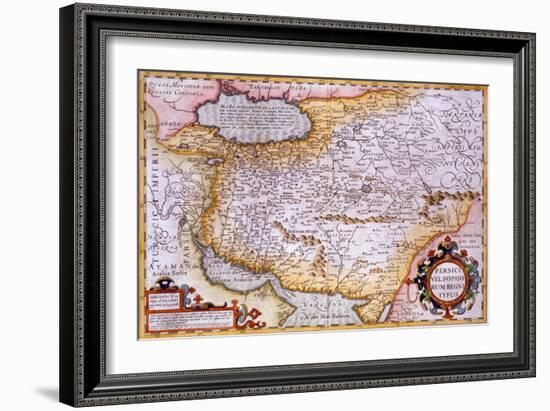 Map of Persia, 1638-Gerardus Mercator-Framed Giclee Print