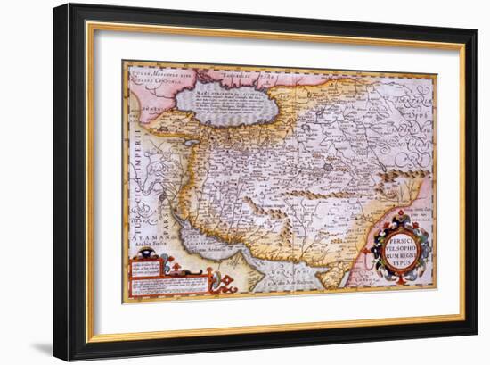 Map of Persia, 1638-Gerardus Mercator-Framed Giclee Print