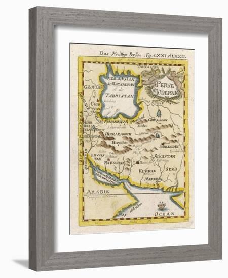 Map of Persia and Arabia-null-Framed Art Print