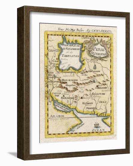 Map of Persia and Arabia-null-Framed Art Print